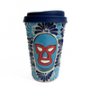 TERMO 15 CM SIN ASA FONDO TRADICIONAL MIK COMBINACION AZUL COBALTO Y TURQUESA LUCHADOR