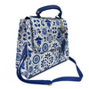 BOLSA COLOR AZUL COBALTO ESTILO TALAVERA CON LLAVERO AZUL COBALTO