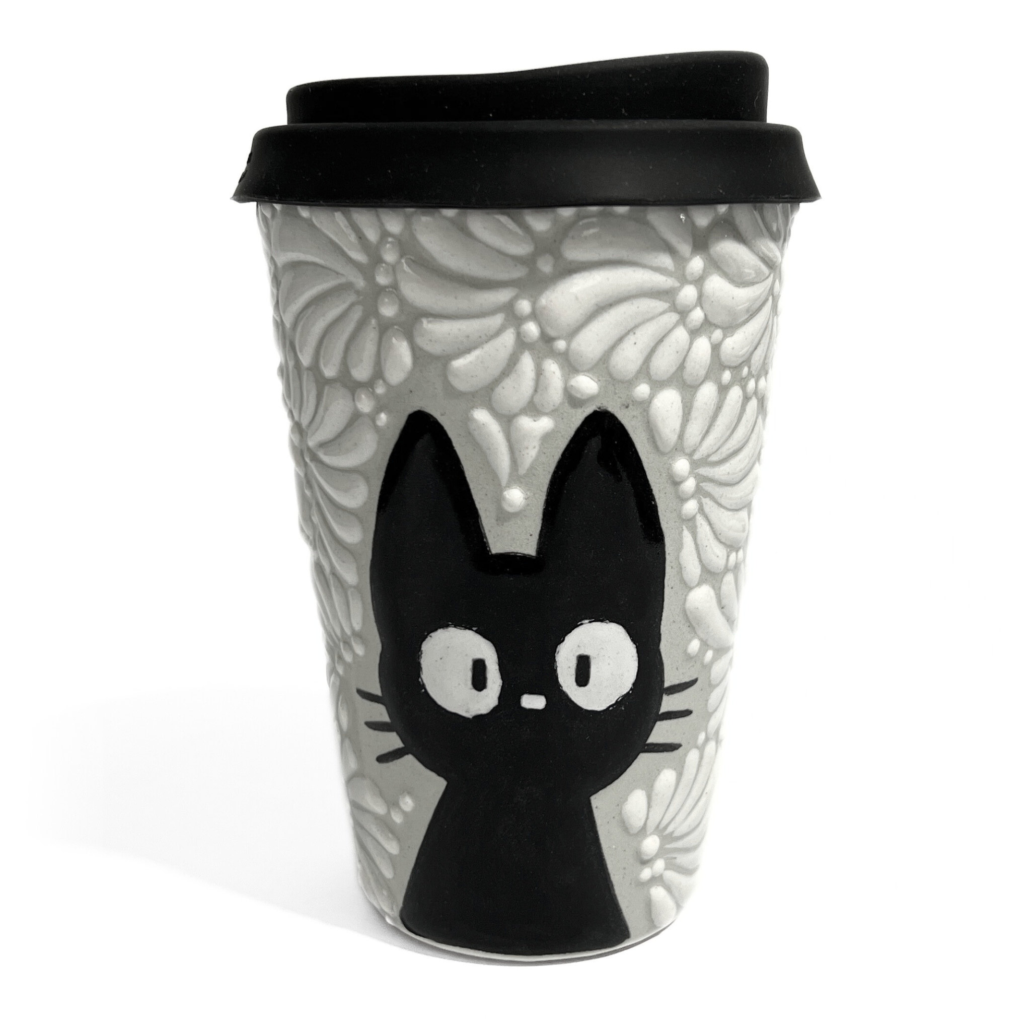 TERMO 15 CM SIN ASA FONDO TRADICIONAL MIK BLANCO GATO NEGRO