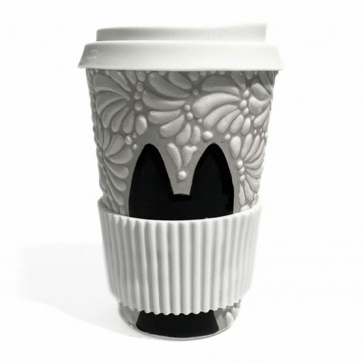 TERMO 15 CM SIN ASA FONDO TRADICIONAL MIK BLANCO GATO NEGRO