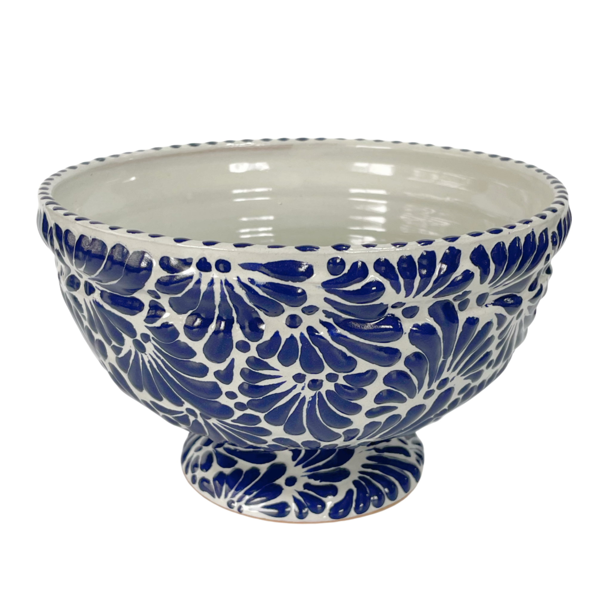 BASE FLORAL FONDO TRADICIONAL MIK AZUL COBALTO