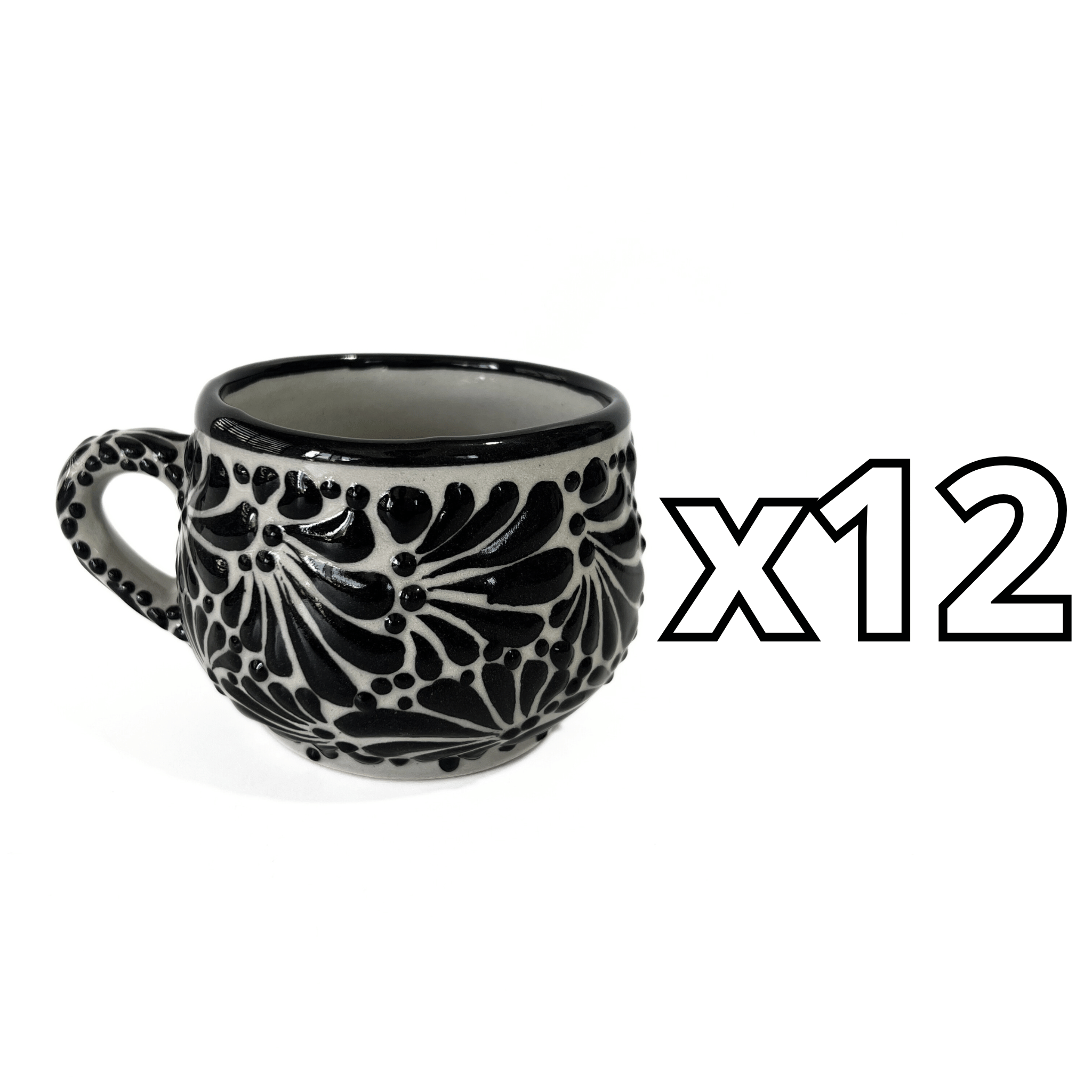 TAZA CHOCOLATERA MEDIANA FONDO TRADICIONAL MIK NEGRO