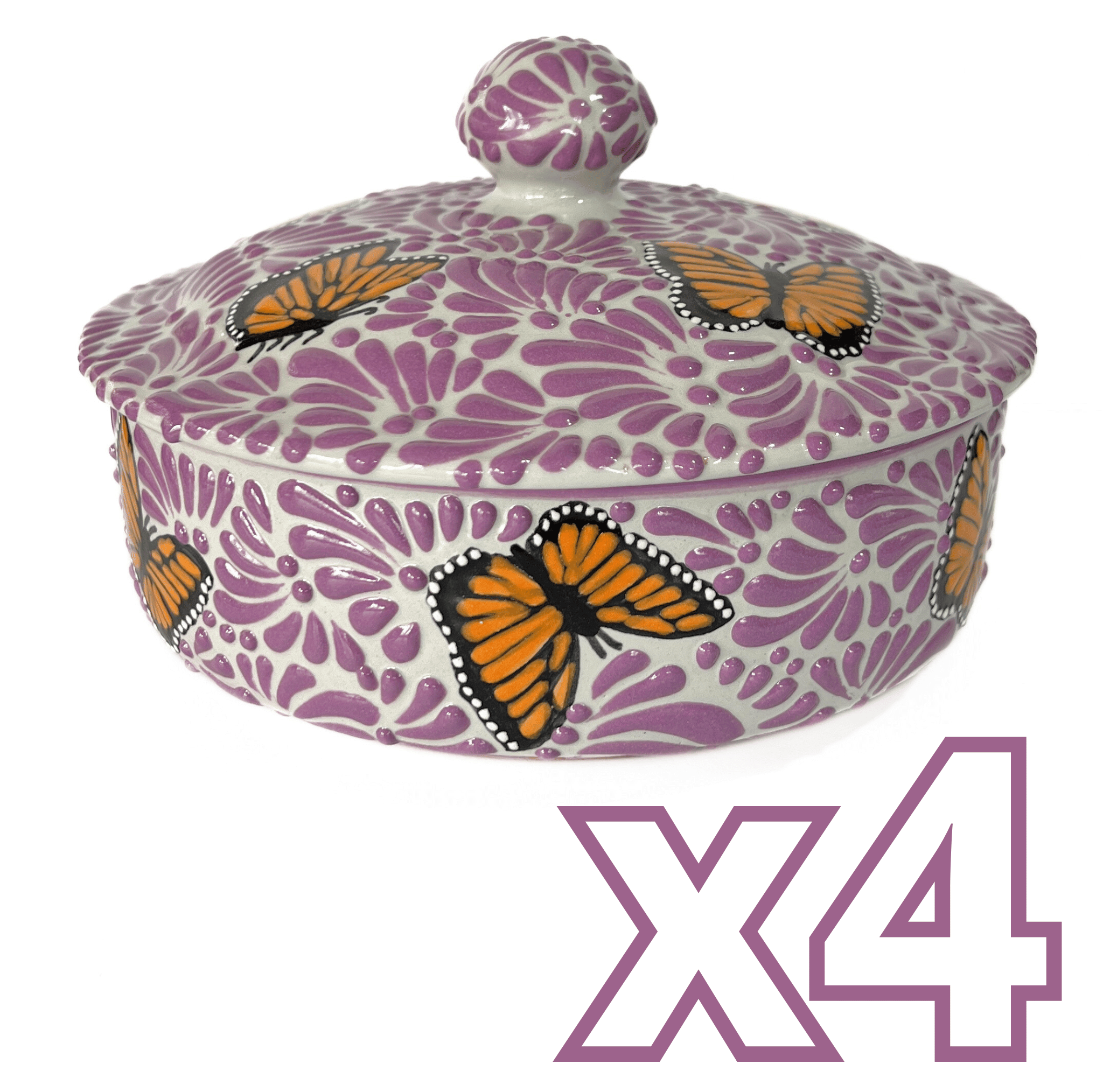 TORTILLERO FONDO TRADICIONAL MIK MORADO MARIPOSAS