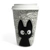 TERMO 15 CM SIN ASA FONDO TRADICIONAL MIK BLANCO GATO NEGRO