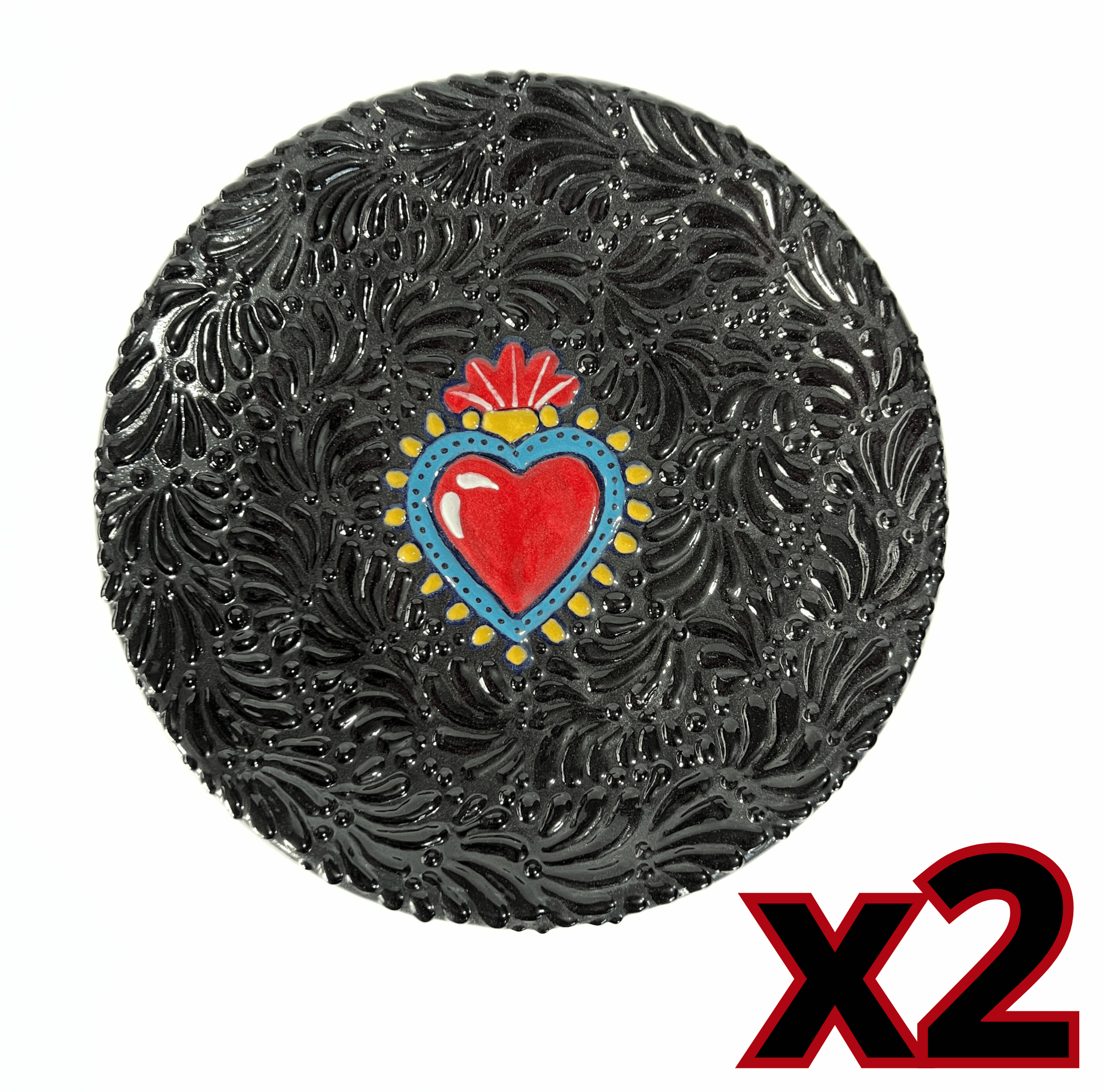 PLATO PLANO MIK SUPER BLACK SAGRADO CORAZON