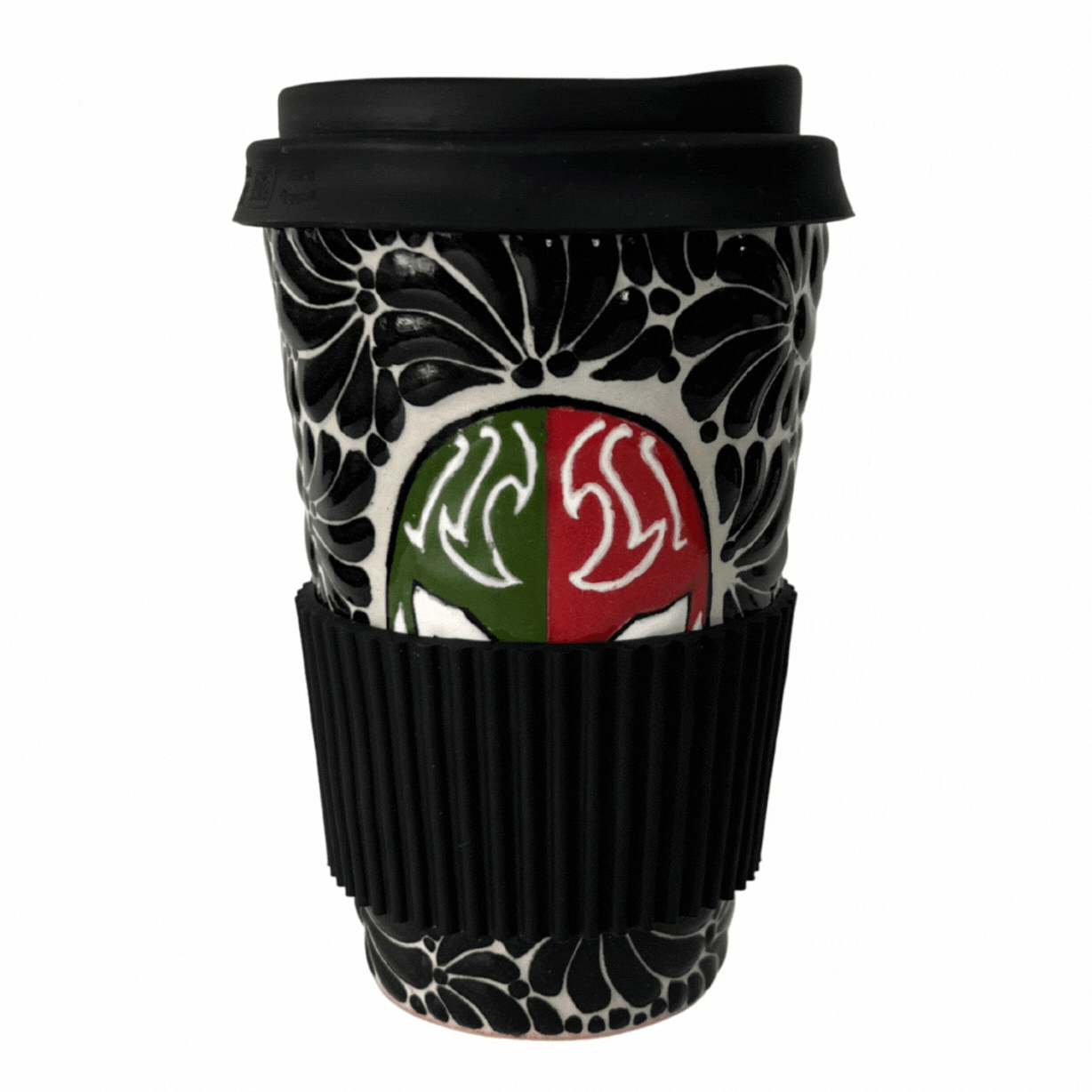 TERMO 15 CM SIN ASA FONDO TRADICIONAL MIK NEGRO LUCHADOR TRICOLOR