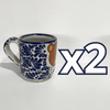TAZA RECTA ESTANDAR FONDO TRADICIONAL MIK AZUL COBALTO OSITO MOÑO