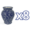 FLORERO JARRON FONDO TRADICIONAL MIK AZUL COBALTO