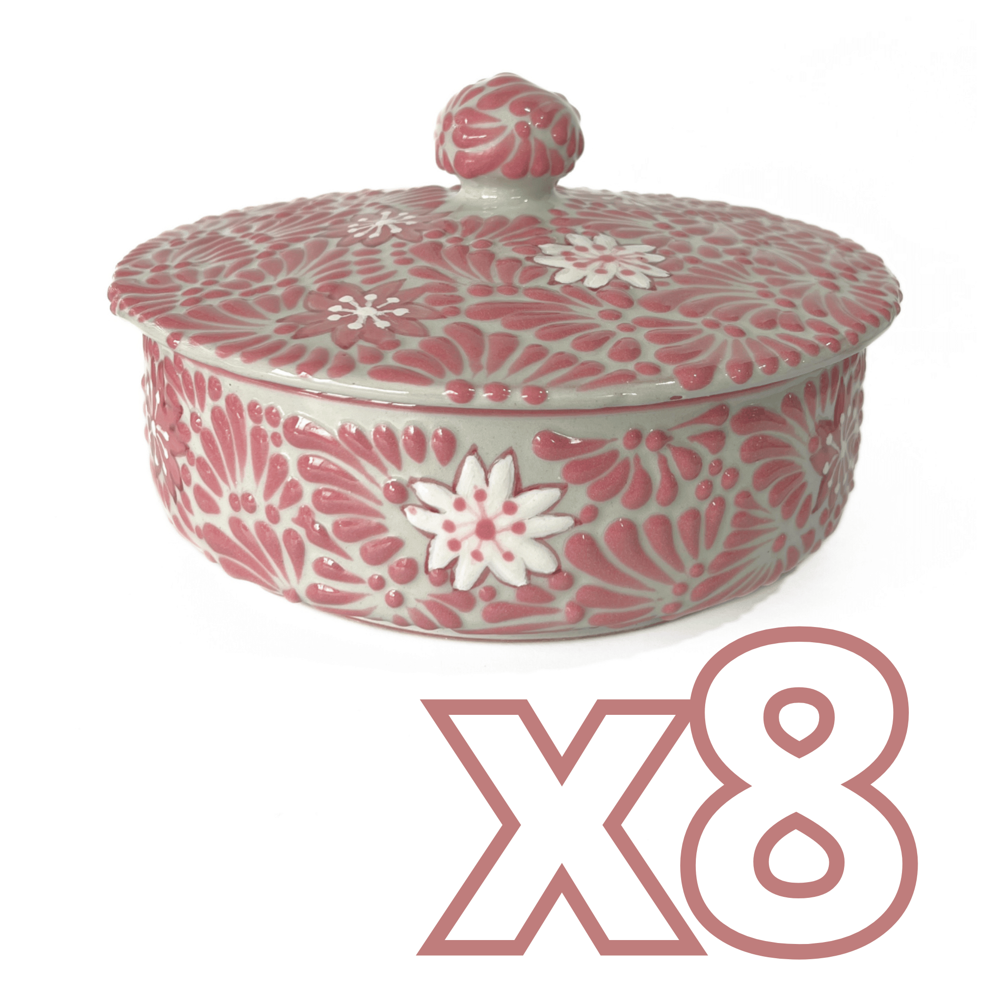 TORTILLERO FONDO TRADICIONAL MIK ROSA FLORES DE CEREZO