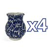 FLORERO ONDAS 8 CM FONDO TRADICIONAL MIK AZUL COBALTO
