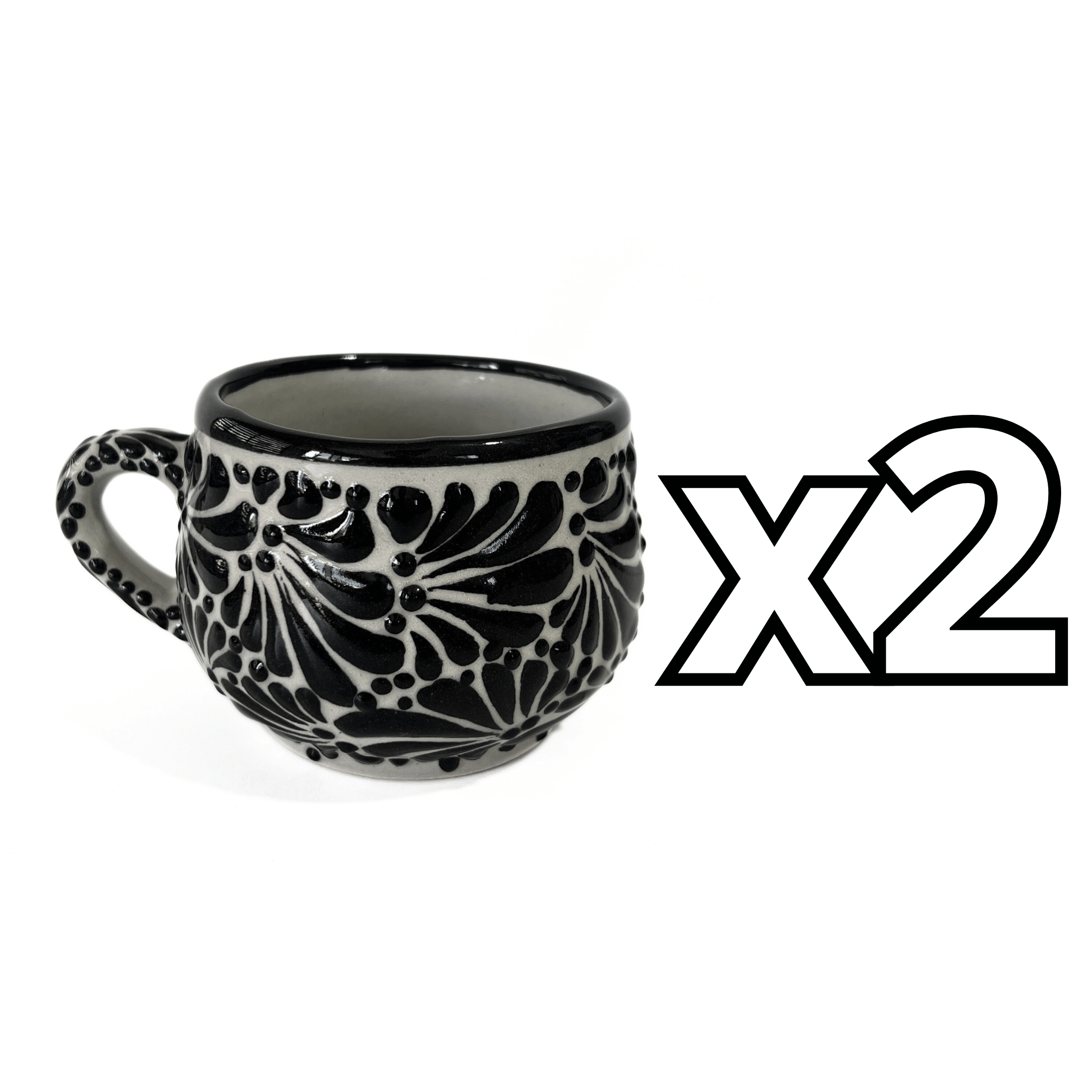 TAZA CHOCOLATERA MEDIANA FONDO TRADICIONAL MIK NEGRO