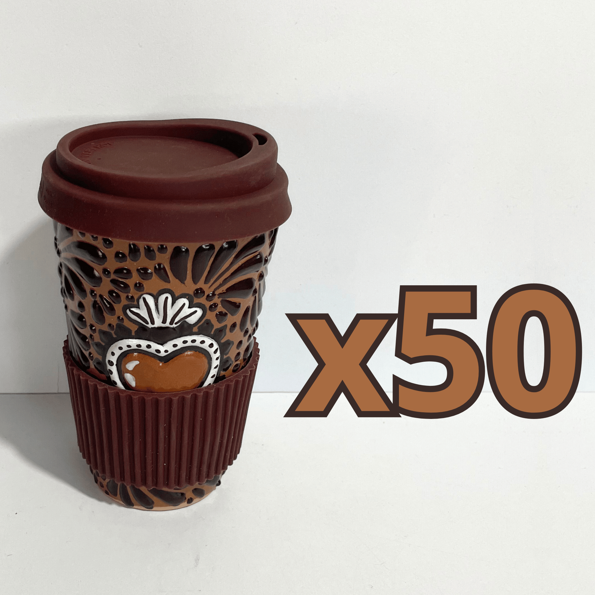TERMO 15 CM SIN ASA FONDO CAFE MIK CAFE CHOCOLATE SAGRADO CORAZON CAFE