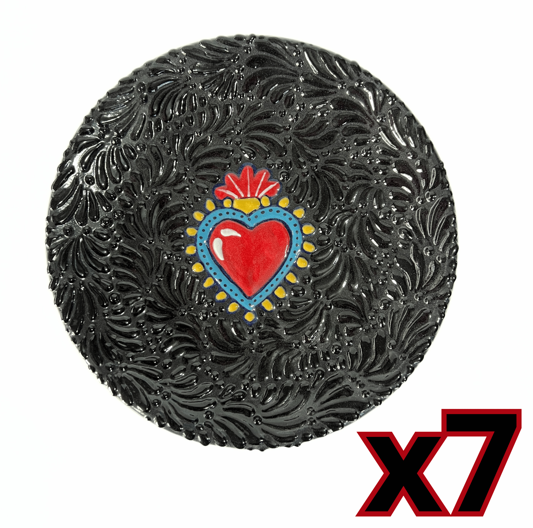 PLATO PLANO MIK SUPER BLACK SAGRADO CORAZON