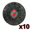 PLATO PLANO MIK SUPER BLACK SAGRADO CORAZON