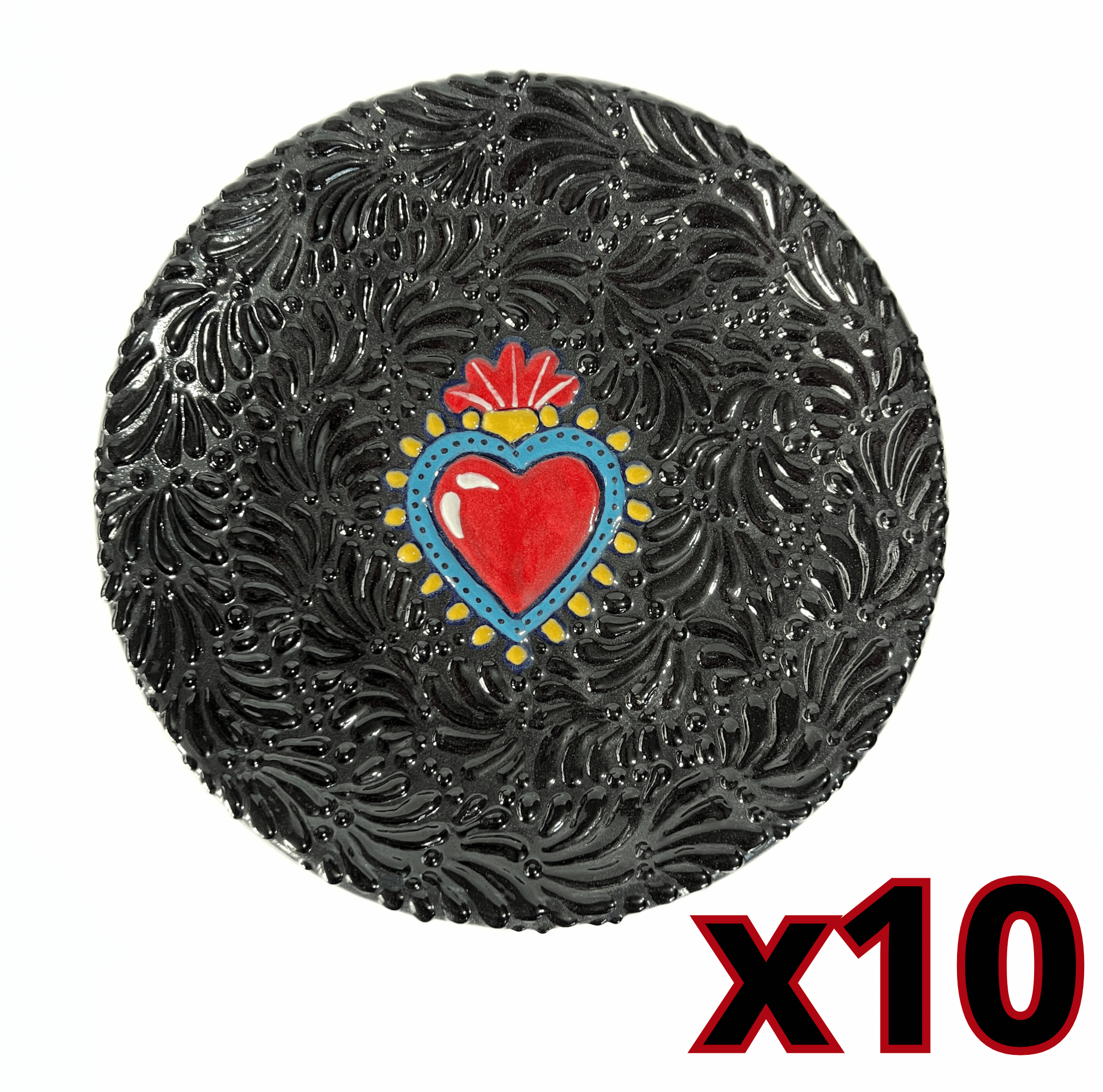 PLATO PLANO MIK SUPER BLACK SAGRADO CORAZON