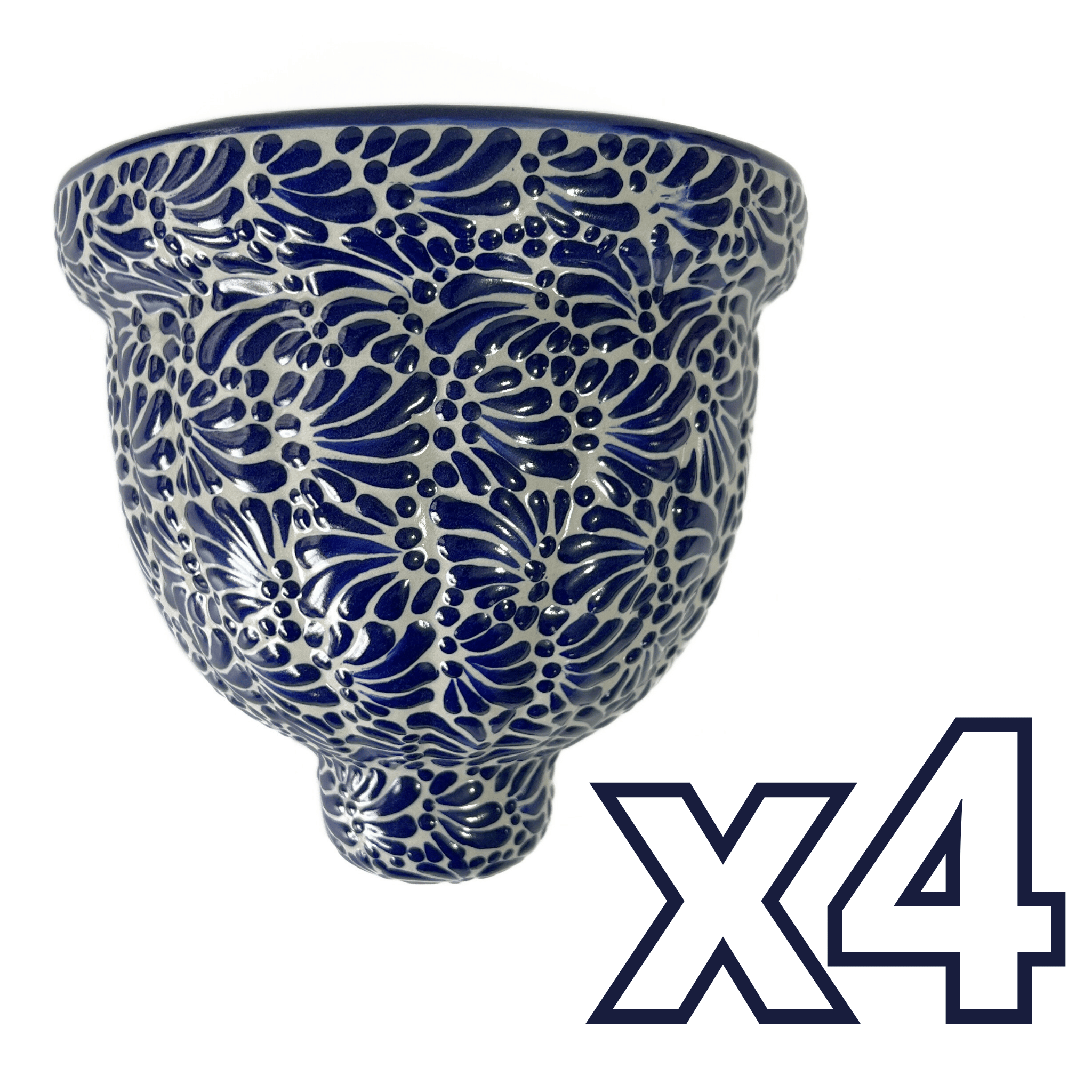 MACETA DE PARED GAJOS MEDIANA FONDO TRADICIONAL MIK AZUL COBALTO