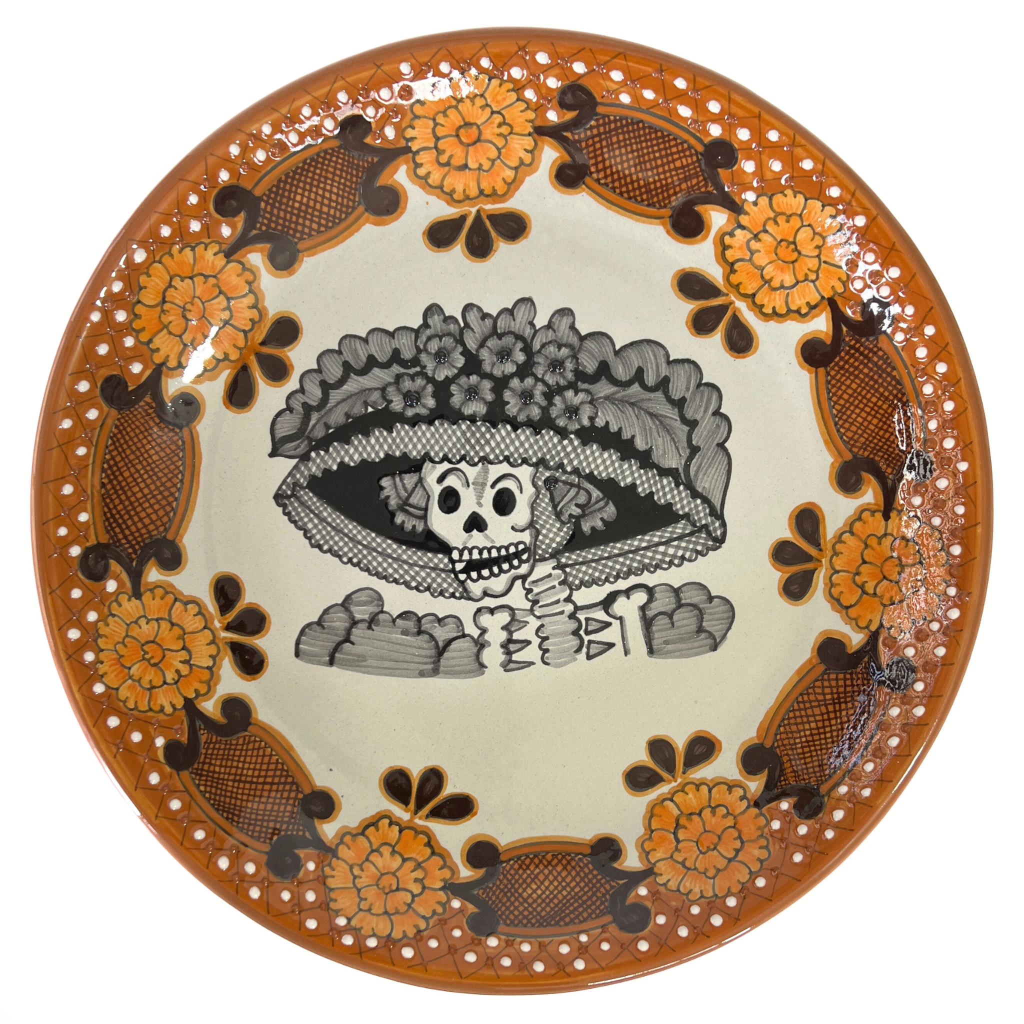 PLATON REDONDO 40 CM CATRINA CEMPASUCHIL