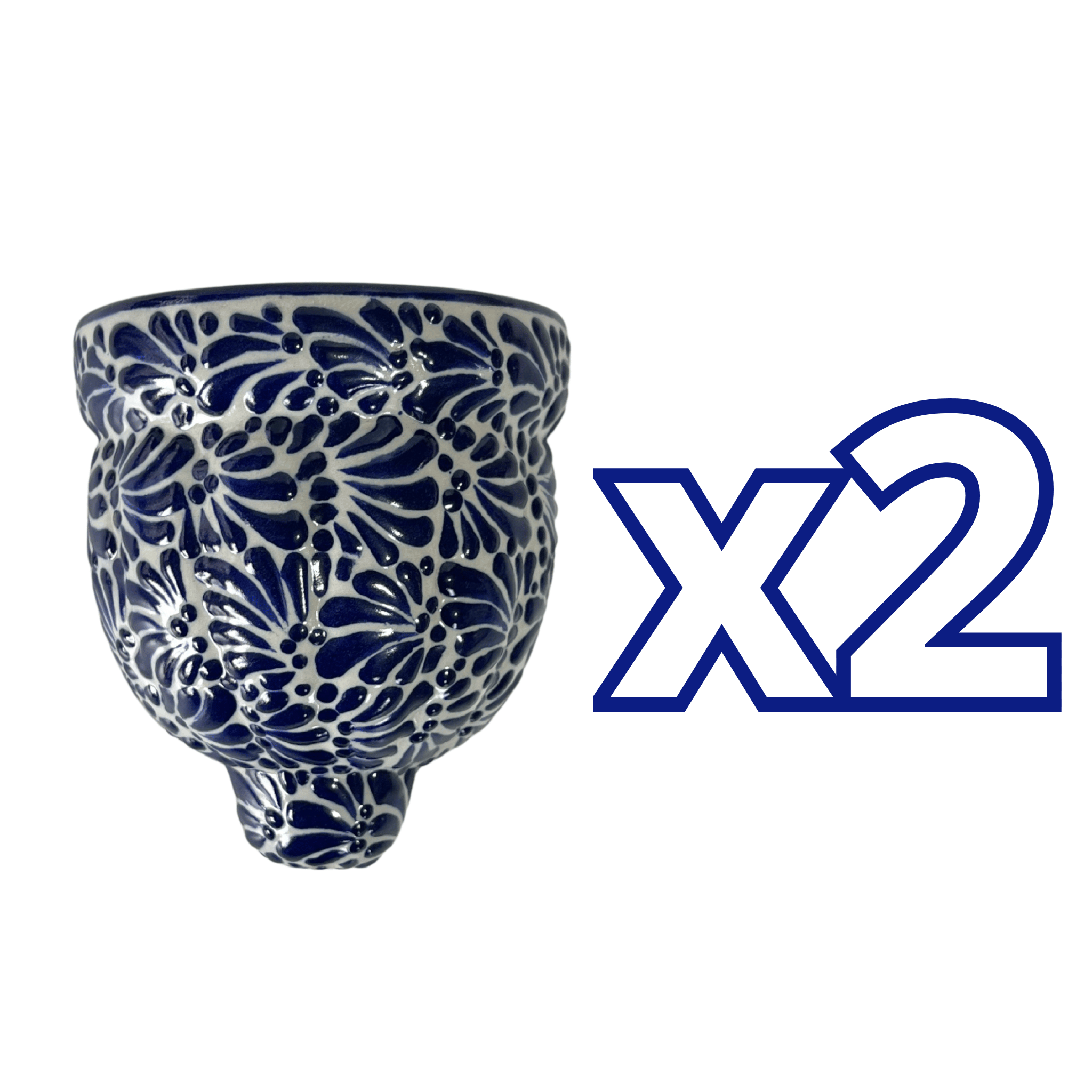 MACETA DE PARED GAJOS CHICA FONDO TRADICIONAL MIK AZUL COBALTO