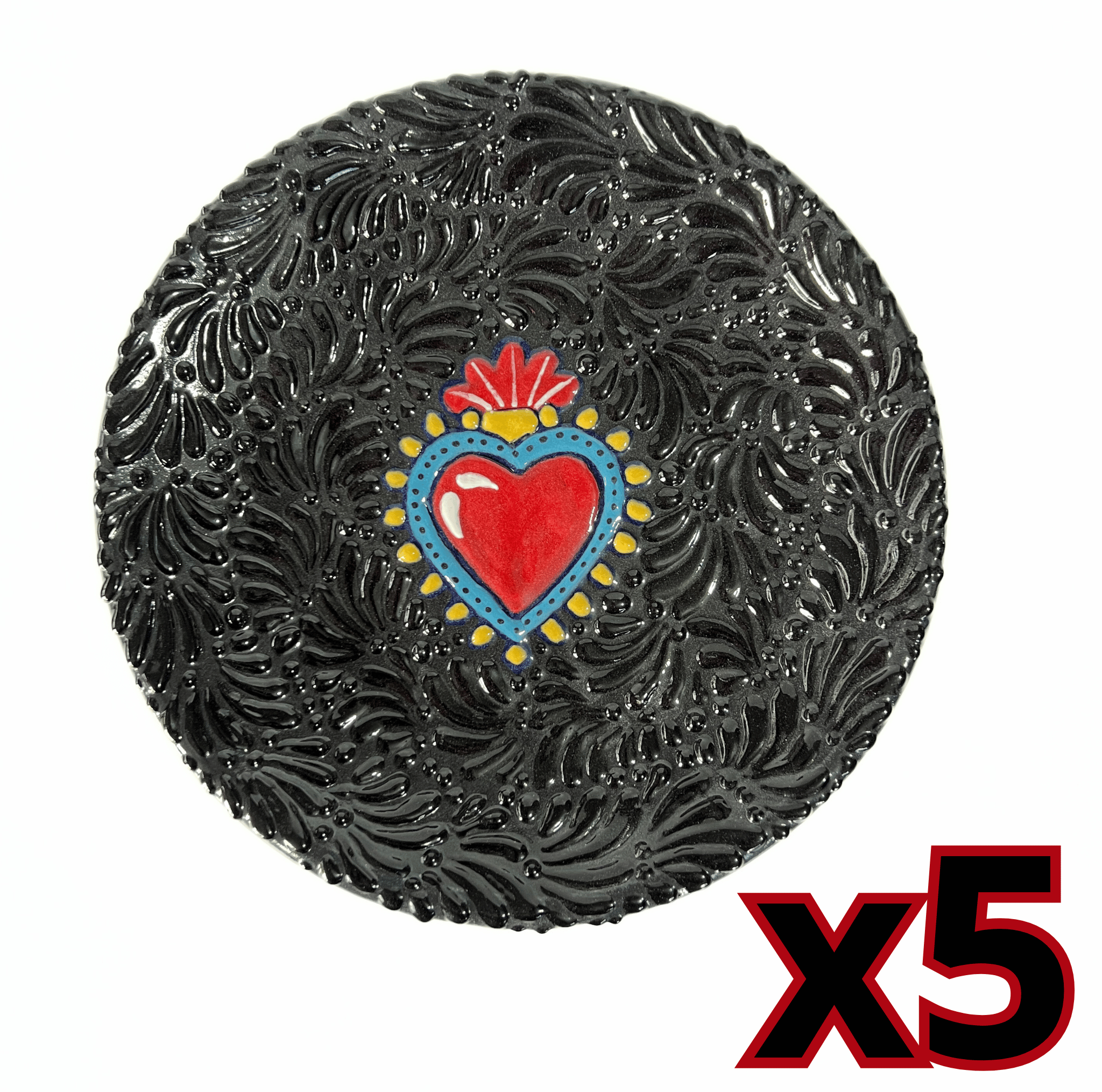 PLATO PLANO MIK SUPER BLACK SAGRADO CORAZON
