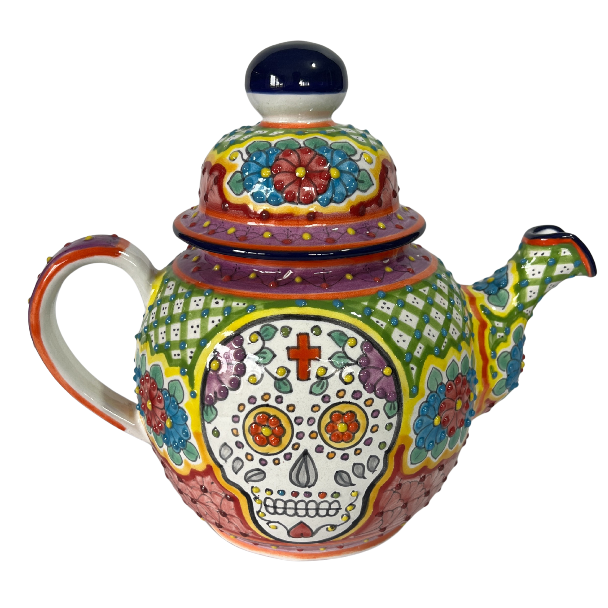 CAFETERA CALAVERA MULTICOLOR