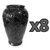 FLORERO JARRON ALTO MIK SUPER BLACK