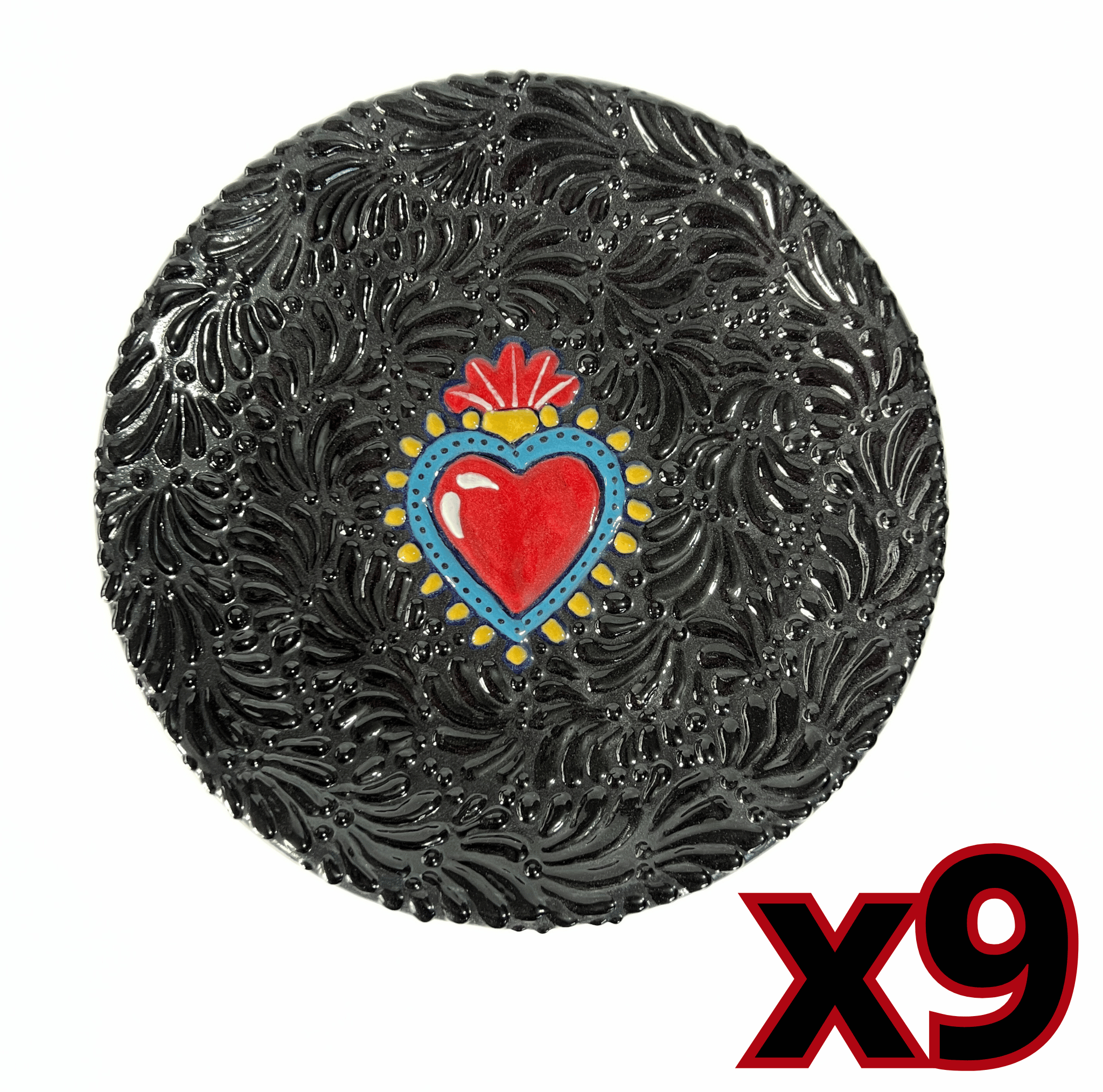 PLATO PLANO MIK SUPER BLACK SAGRADO CORAZON
