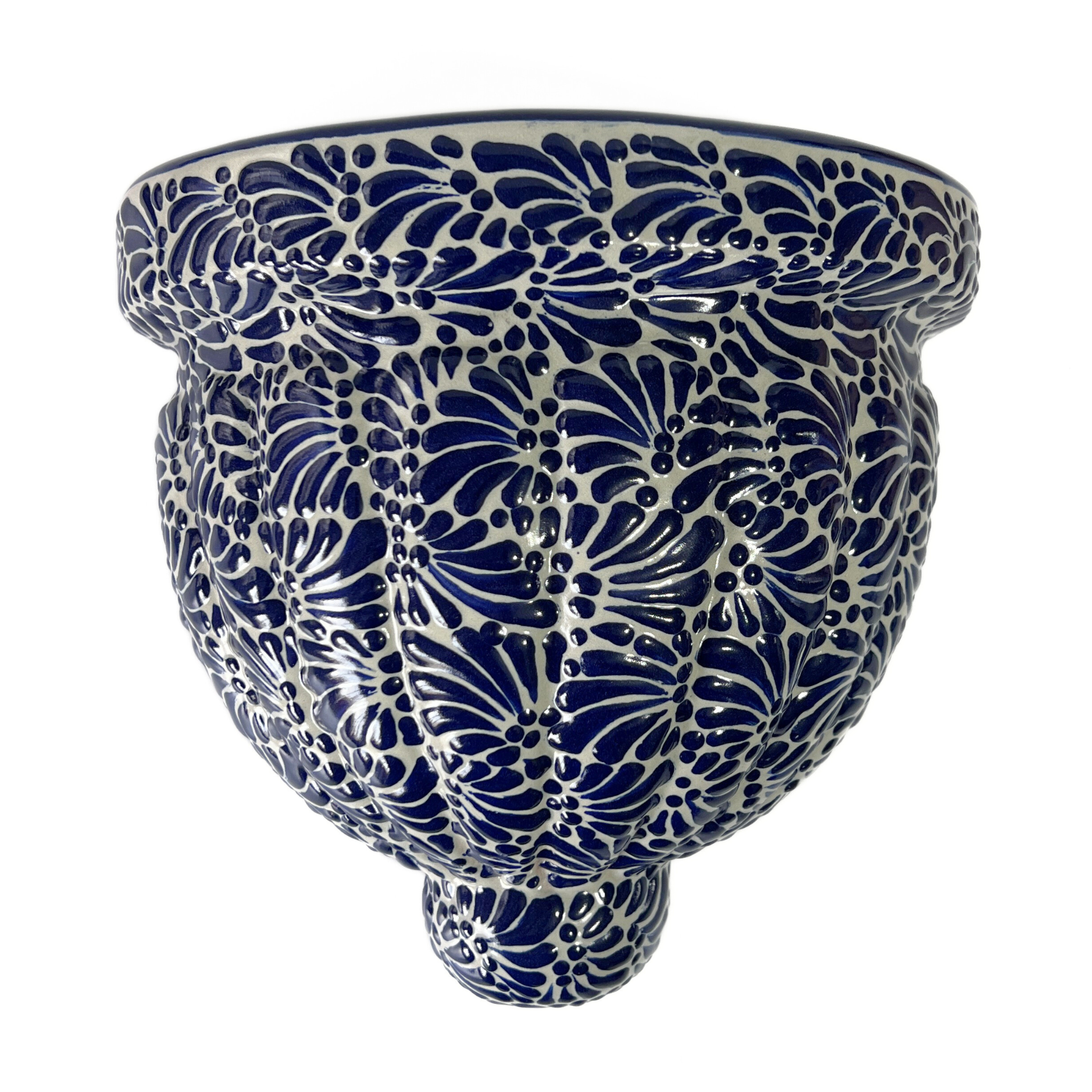 MACETA DE PARED GAJOS GRANDE FONDO TRADICIONAL MIK AZUL COBALTO