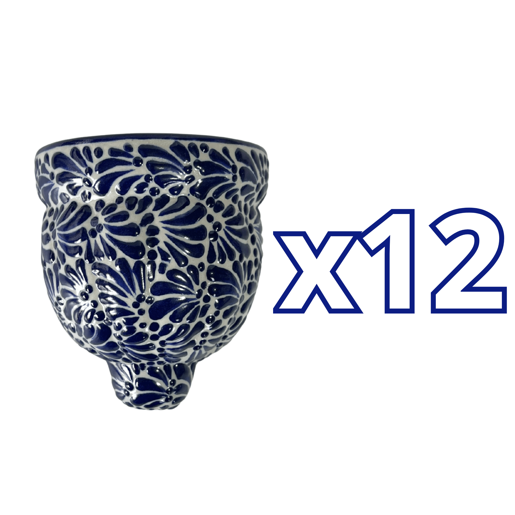 MACETA DE PARED GAJOS CHICA FONDO TRADICIONAL MIK AZUL COBALTO