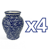 FLORERO JARRON FONDO TRADICIONAL MIK AZUL COBALTO