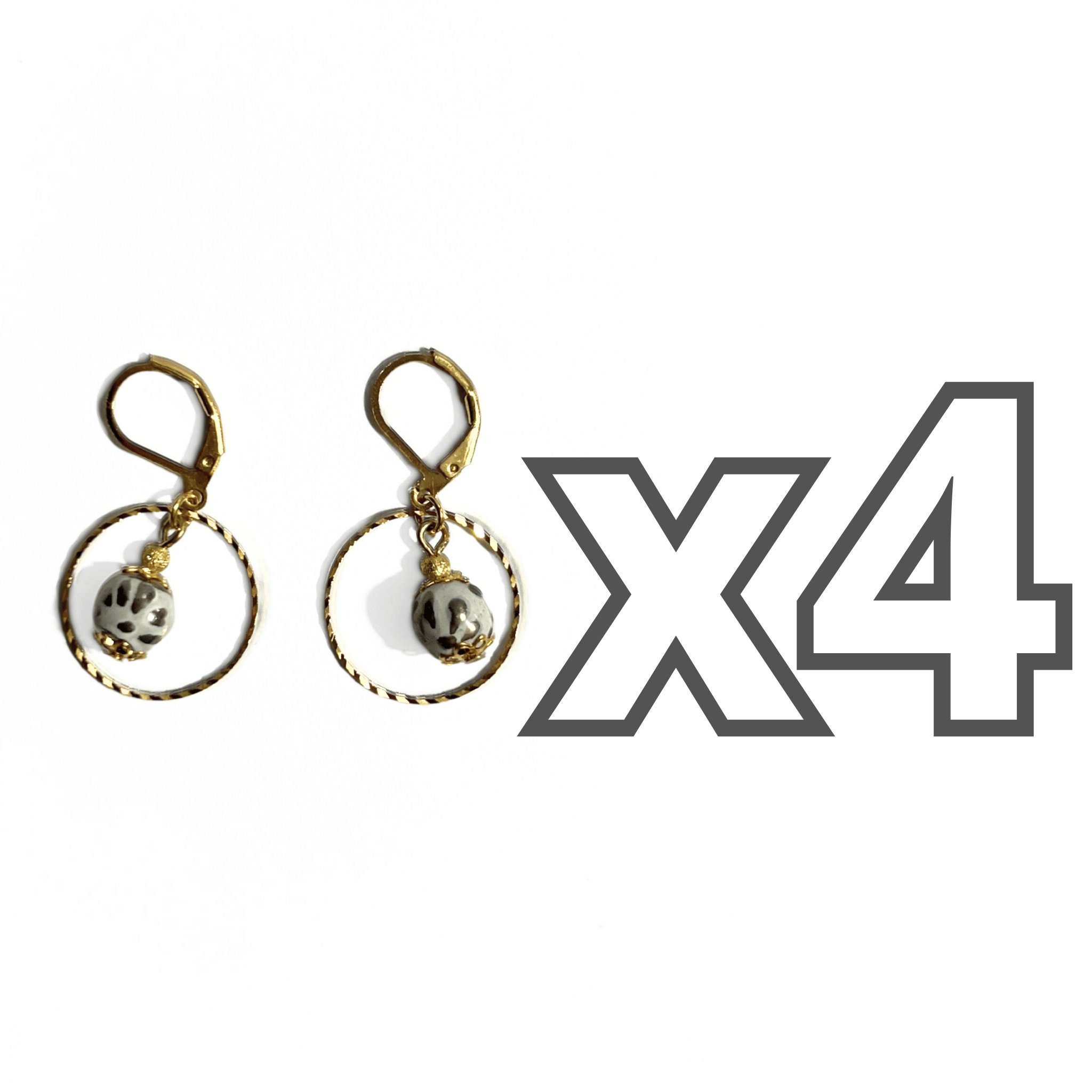 ARETES ARO ESFERA FONDO TRADICIONAL DESTELLOS DE PLATA