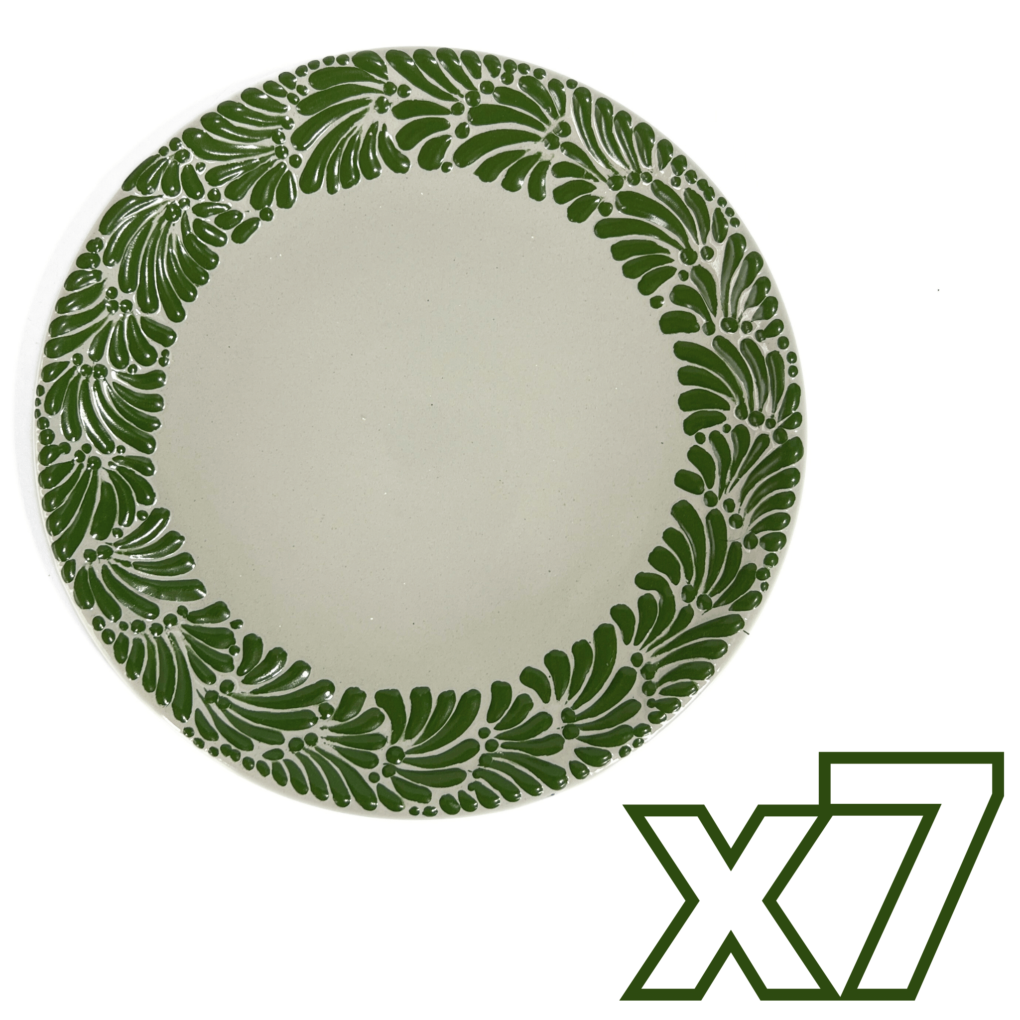 PLATO PLANO FONDO TRADICIONAL MIK CENEFA VERDE BANDERA