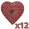 CHAROLA DE CORAZON 25 CM FONDO ROSA MIK ROJO SAGRADO CORAZON ROJO
