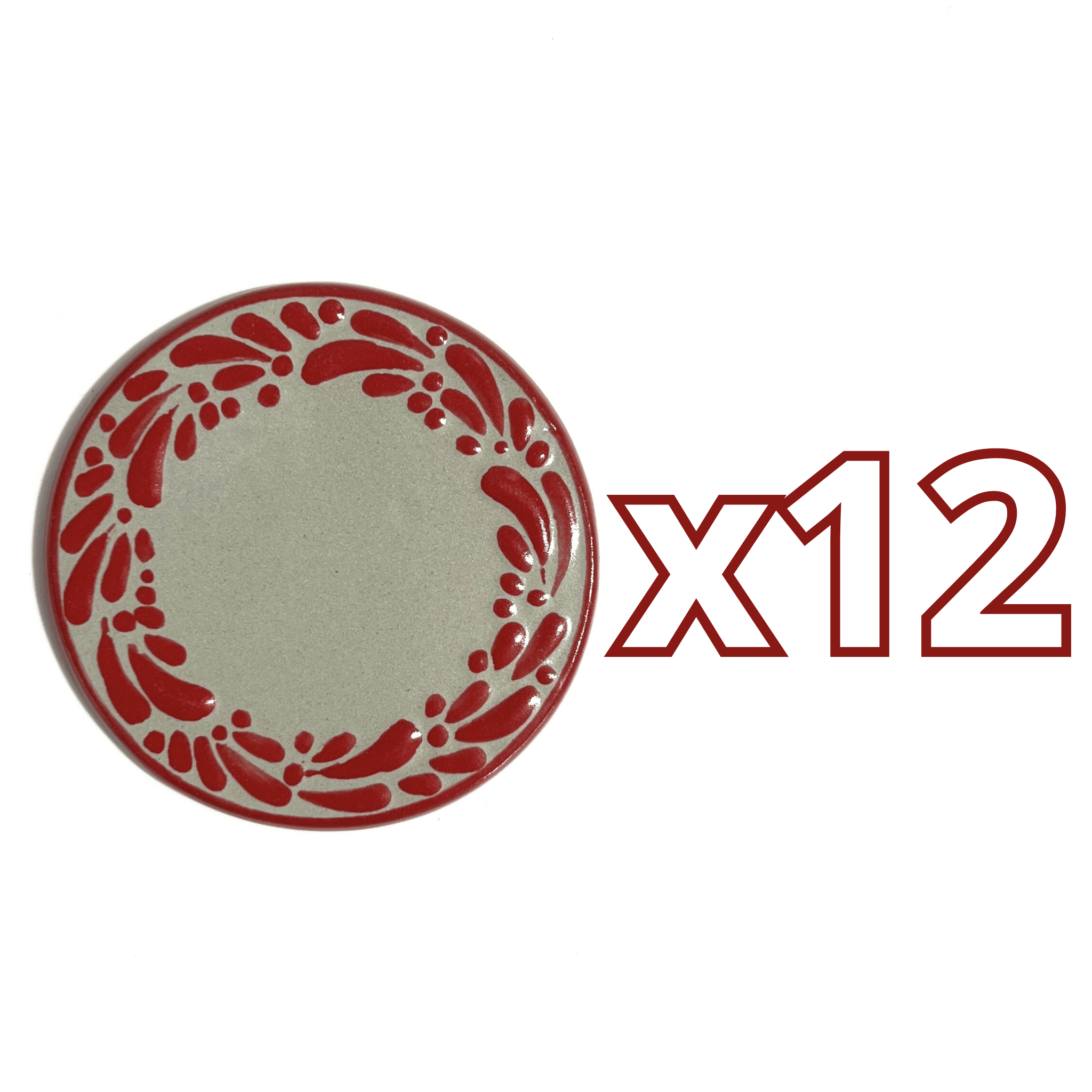PORTA VASO FONDO TRADICIONAL MIK CENEFA ROJO