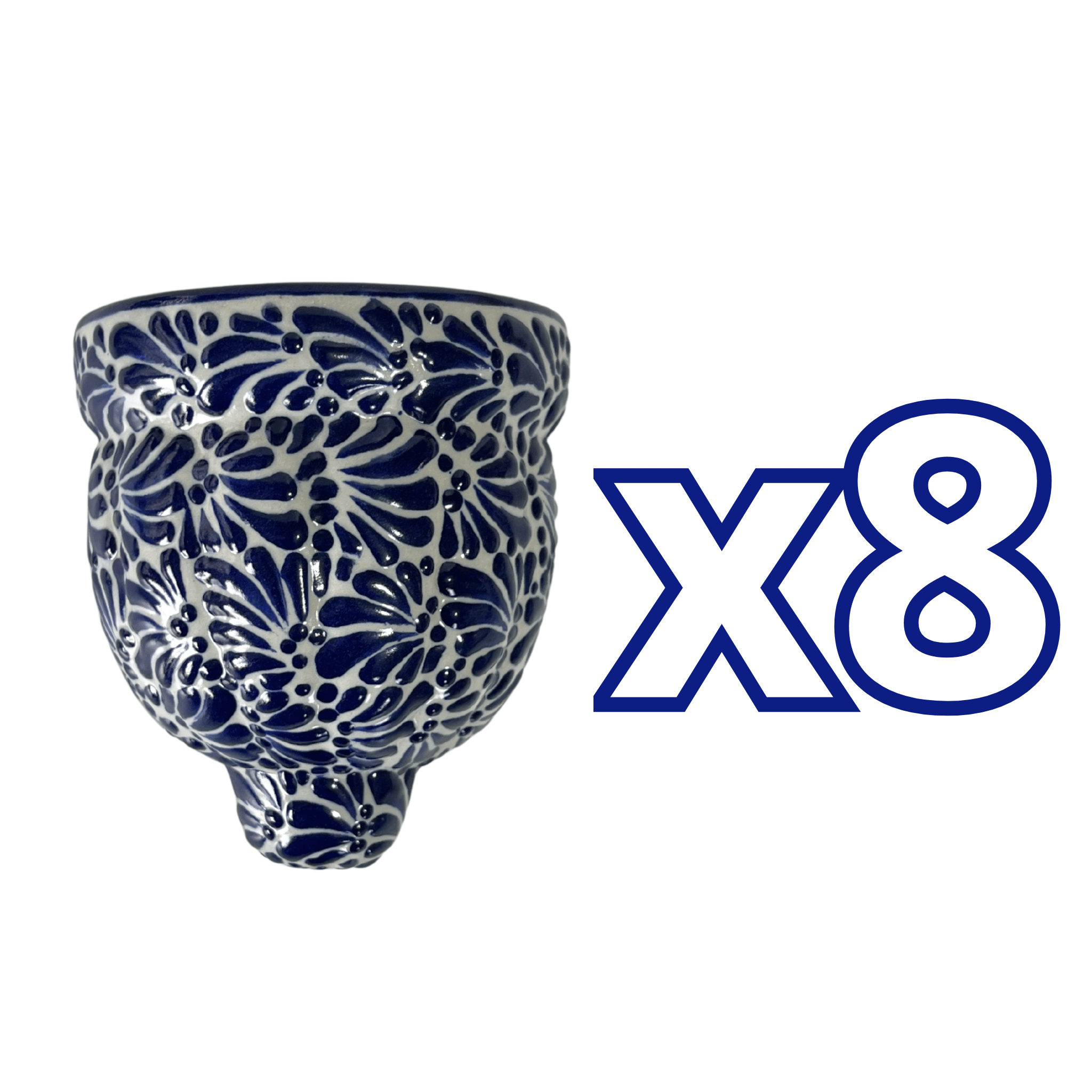 MACETA DE PARED GAJOS CHICA FONDO TRADICIONAL MIK AZUL COBALTO