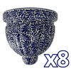 MACETA DE PARED GAJOS GRANDE FONDO TRADICIONAL MIK AZUL COBALTO