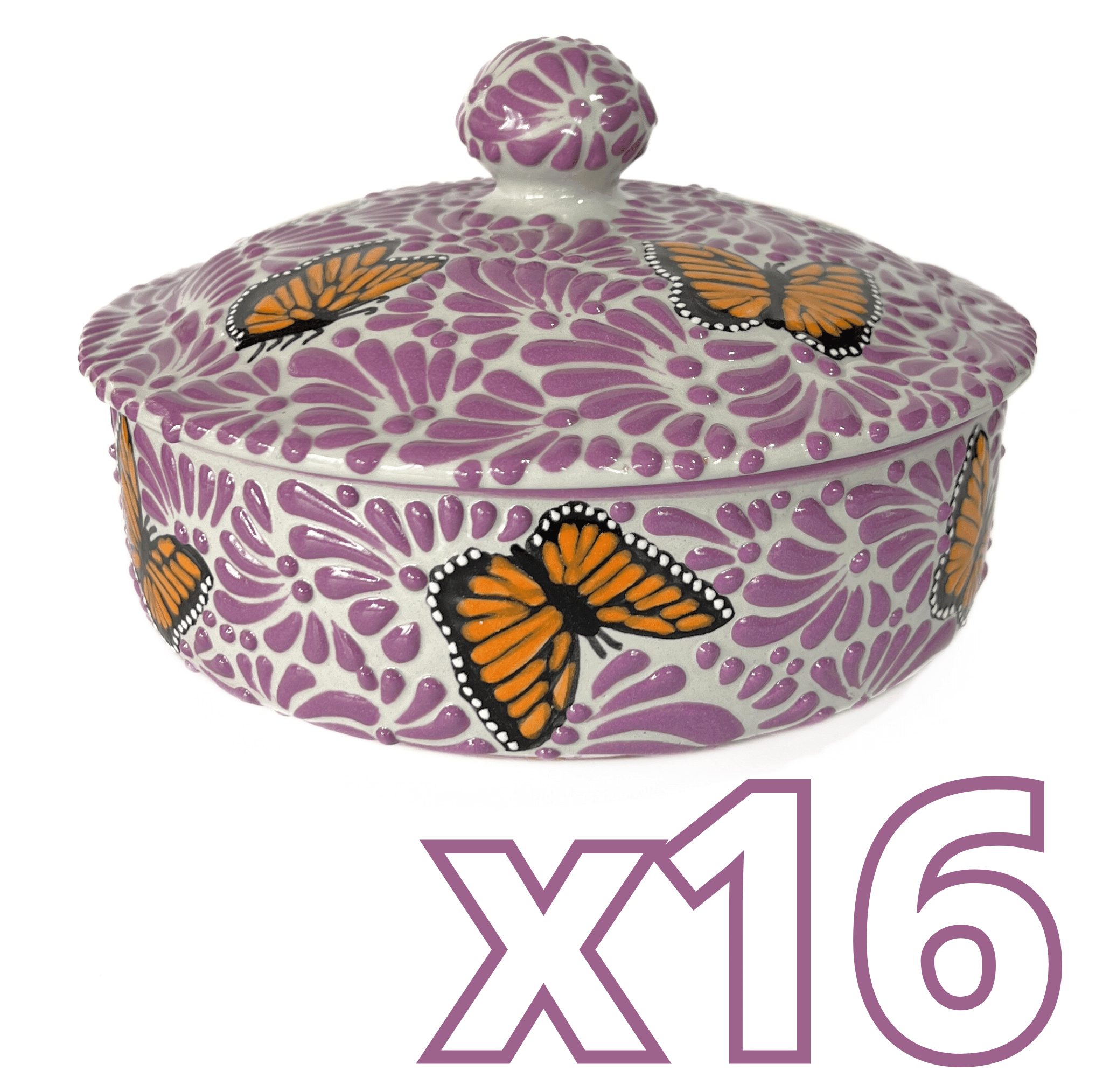TORTILLERO FONDO TRADICIONAL MIK MORADO MARIPOSAS