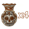 FLORERO ONDAS 15 CM FONDO TRADICIONAL CENEFA TERRACOTA CALAVERA