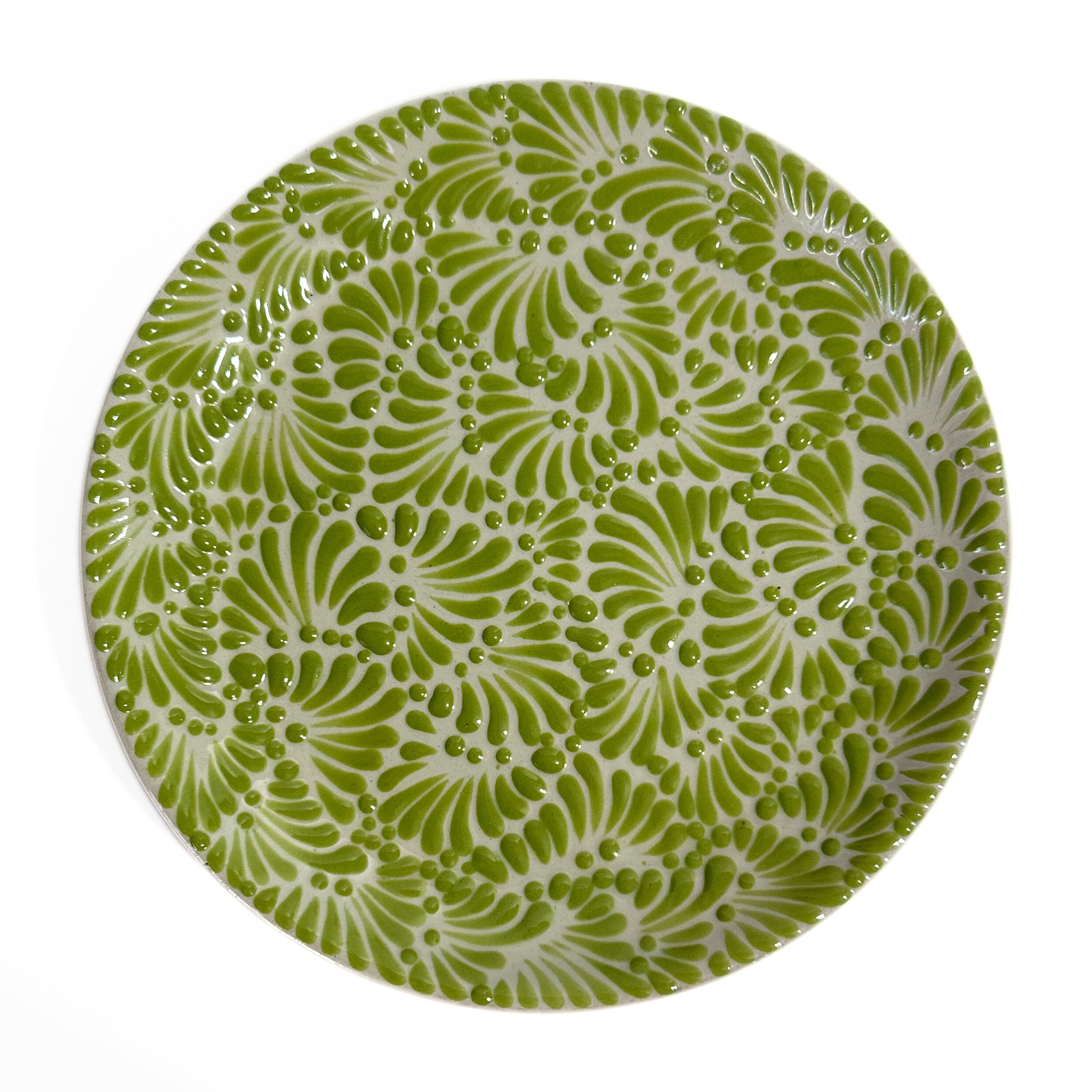 PLATO PLANO FONDO TRADICIONAL MIK VERDE LIMON