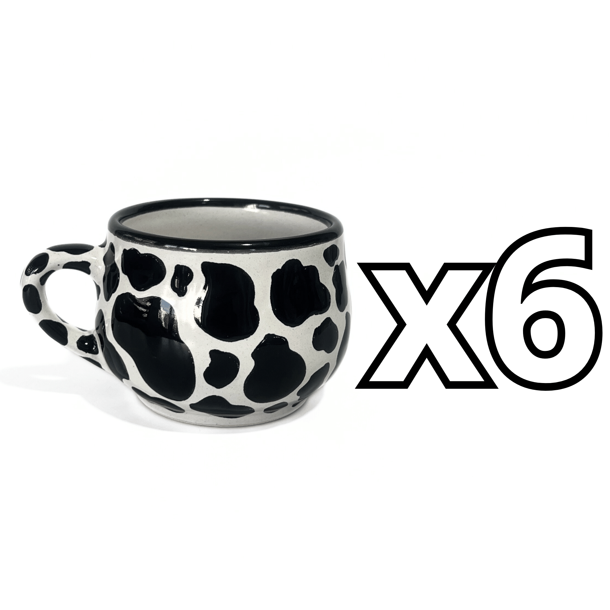 TAZA CHOCOLATERA MEDIANA DECORADO VACA