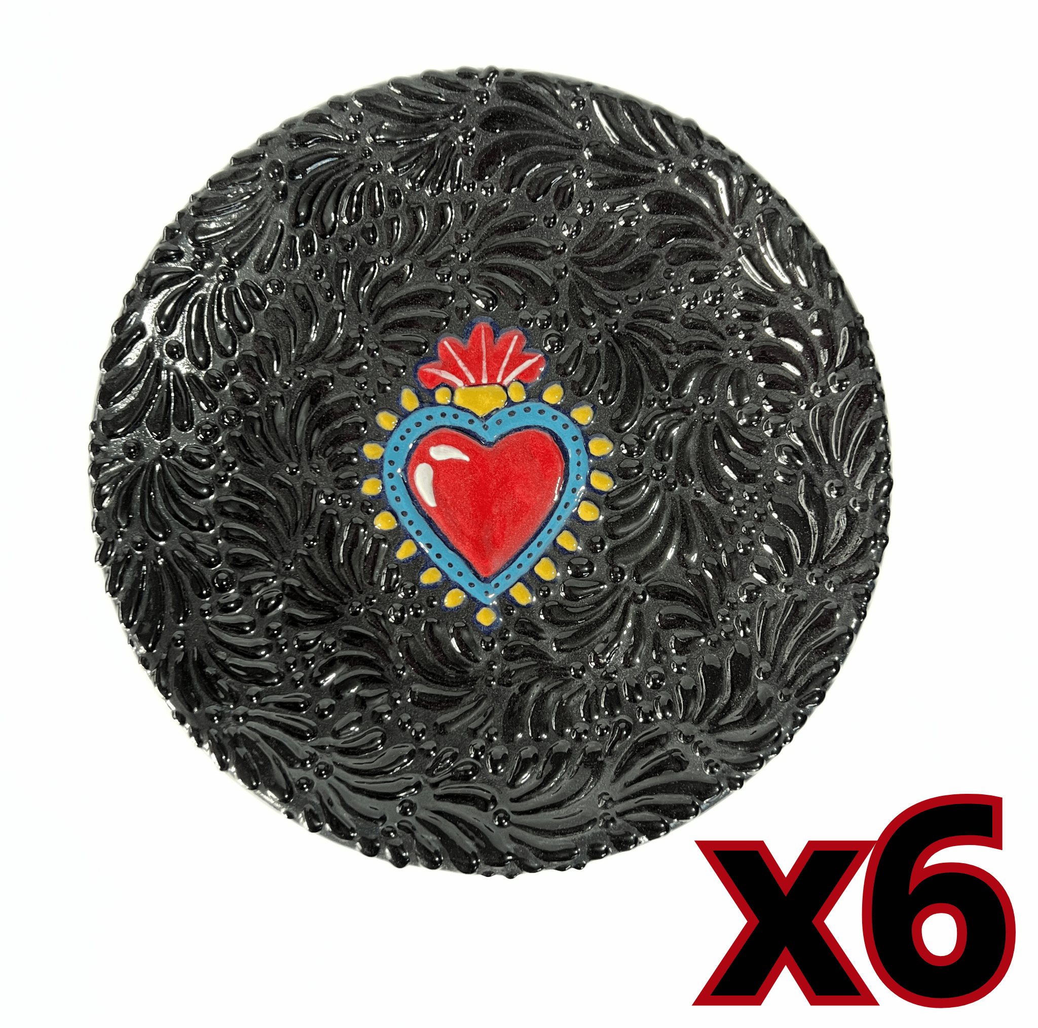 PLATO PLANO MIK SUPER BLACK SAGRADO CORAZON