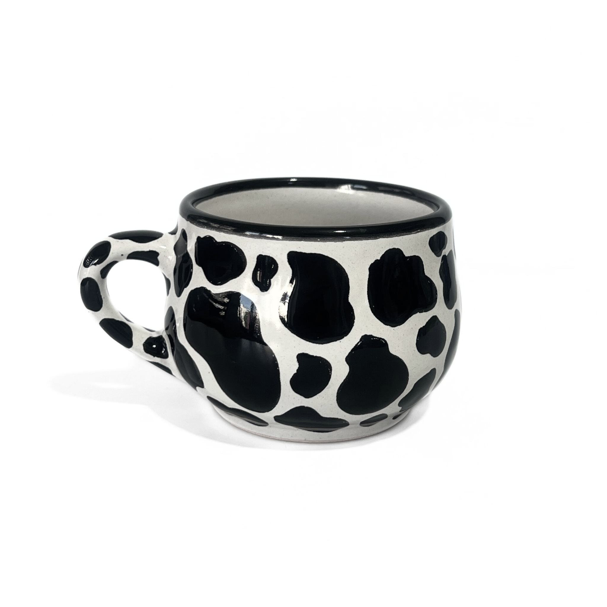TAZA CHOCOLATERA MEDIANA DECORADO VACA