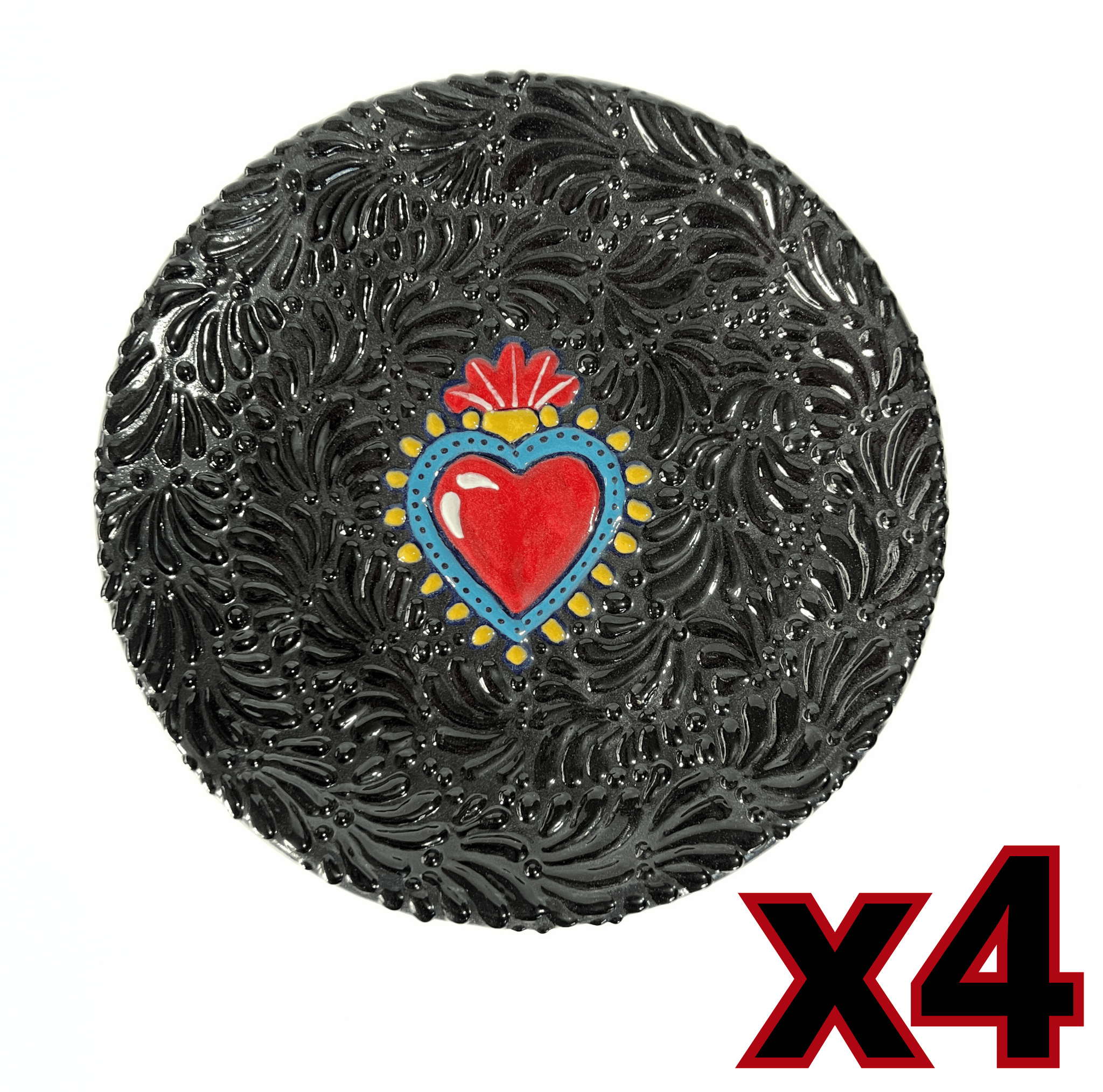 PLATO PLANO MIK SUPER BLACK SAGRADO CORAZON