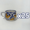 TAZA CHOCOLATERA MEDIANA FONDO TRADICIONAL MIK AZUL MARIPOSAS