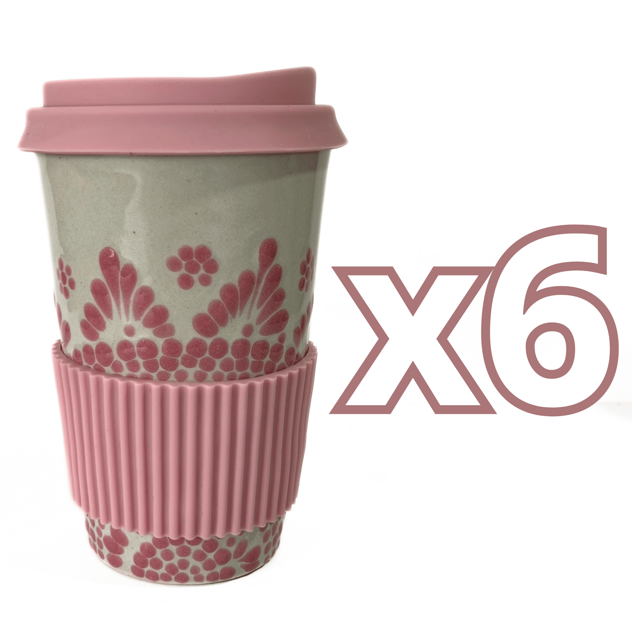 TERMO 15 CM SIN ASA FONDO TRADICIONAL CENEFA MANDALA ROSA