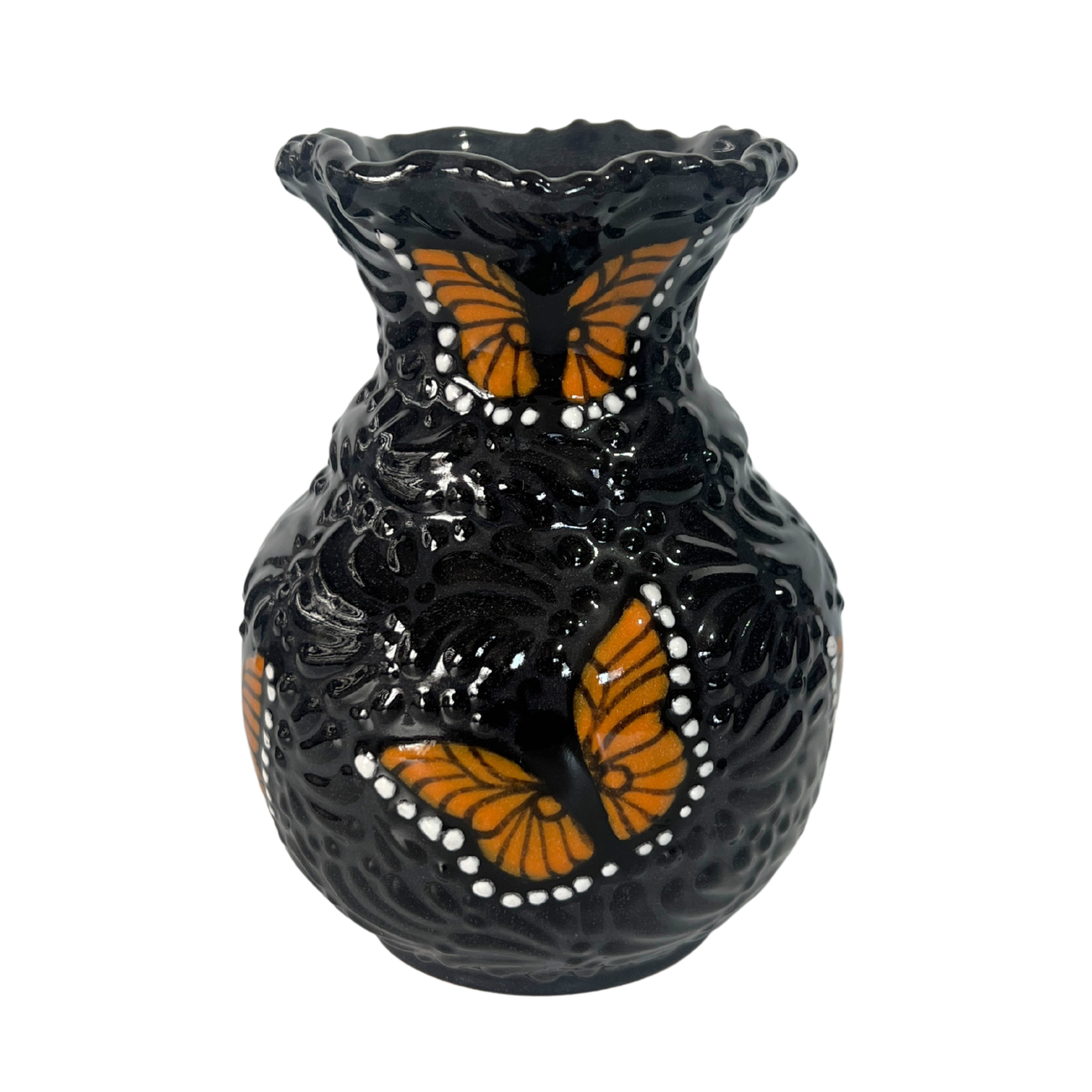 FLORERO ONDAS 15 CM MIK SUPER BLACK MARIPOSAS