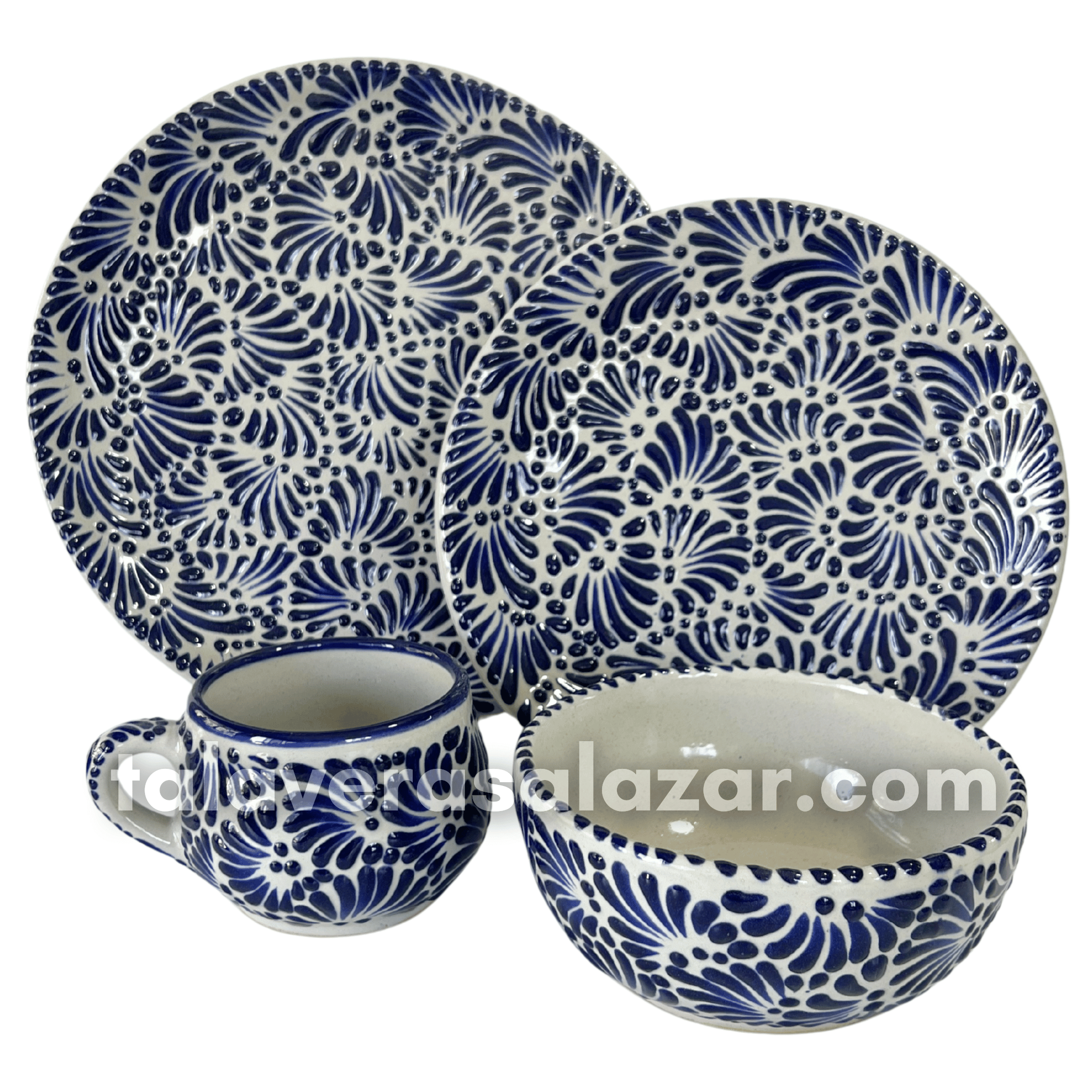 VAJILLA FONDO TRADICIONAL MIK AZUL COBALTO