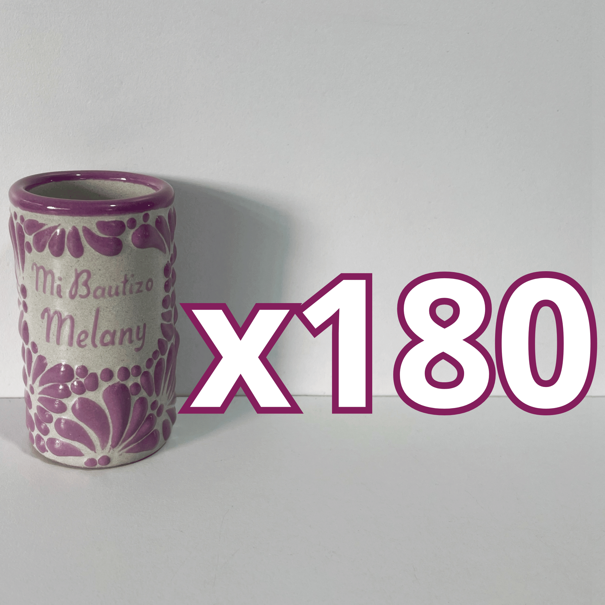 TEQUILERO PERSONALIZADO FONDO TRADICIONAL MIK MORADO MI BAUTIZO NOMBRE