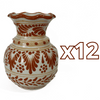FLORERO ONDAS 15 CM FONDO TRADICIONAL CENEFA TERRACOTA