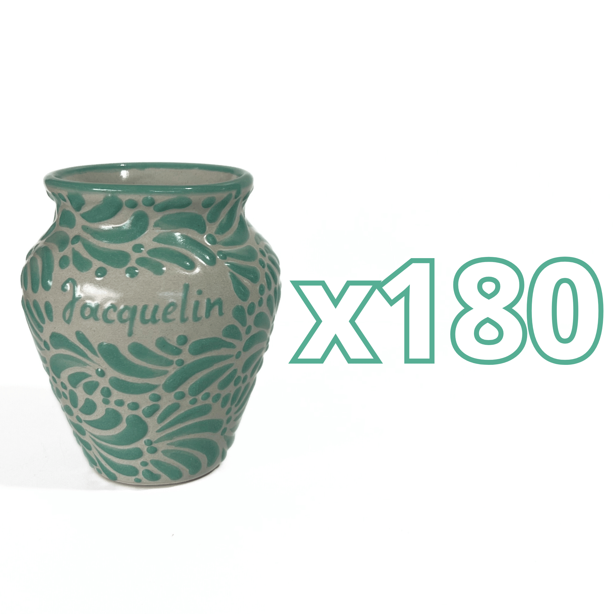CANTARITO PERSONALIZADO FONDO TRADICIONAL MIK MENTA COBALTO NOMBRE