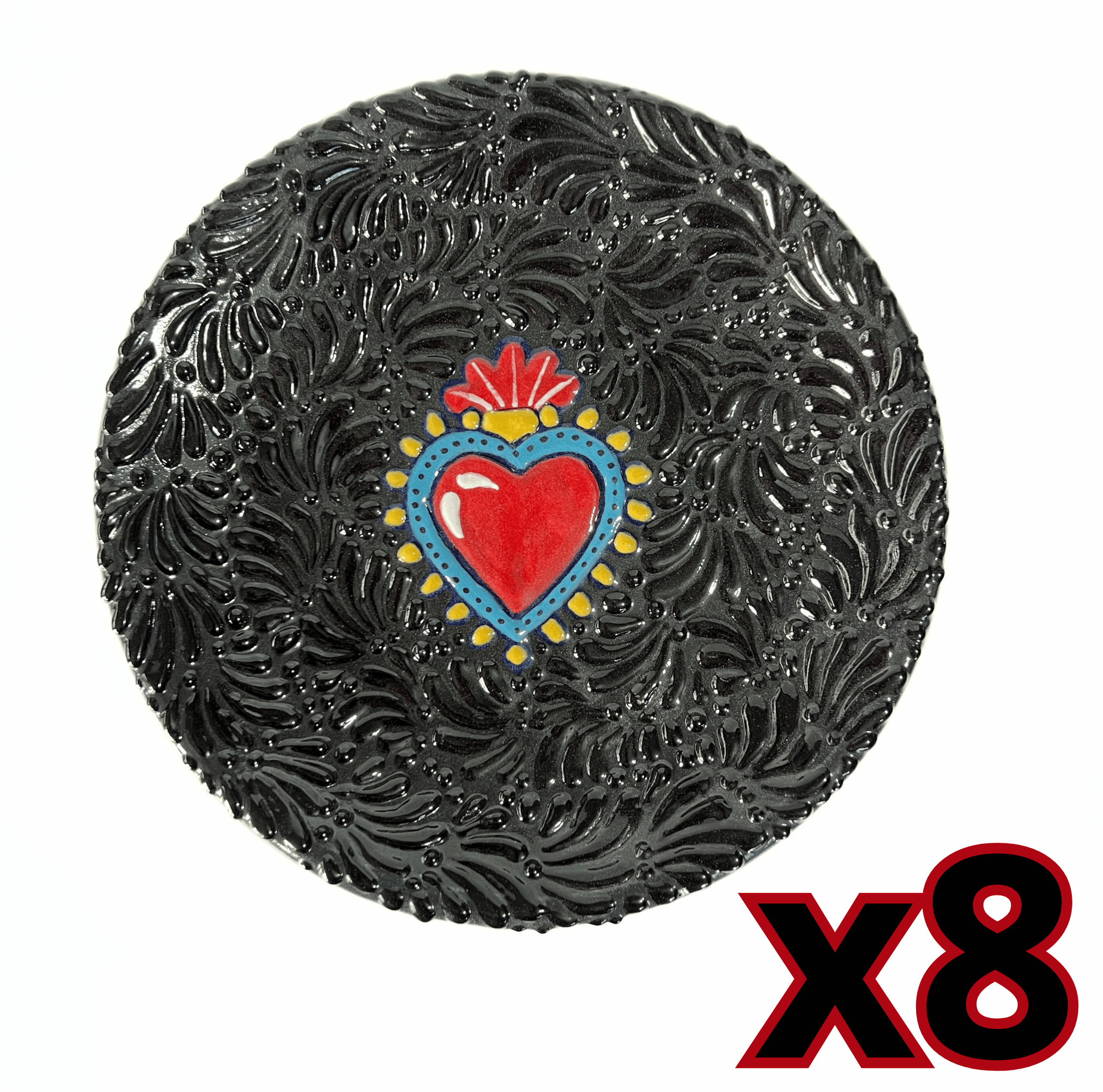 PLATO PLANO MIK SUPER BLACK SAGRADO CORAZON